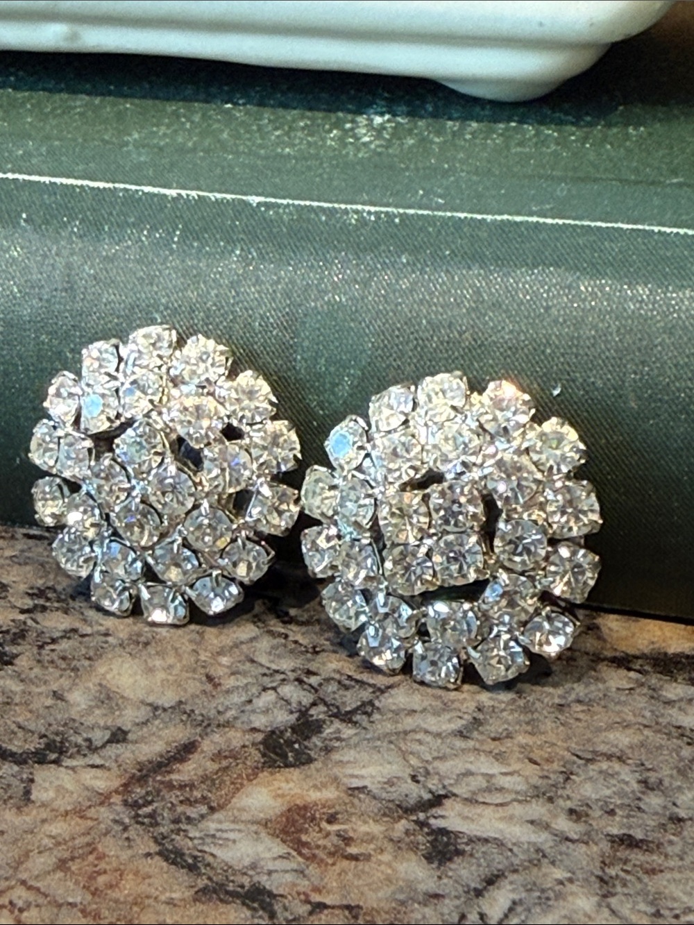 Clear Rhinestone Shoe Clips